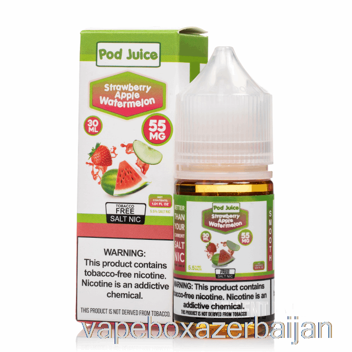 E-Juice Vape Strawberry Apple Watermelon - Pod Juice - 30mL 35mg